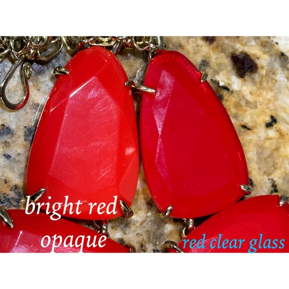 ❌SOLD❌ Kendra Scott RED Harlow/Morgan/Abena Set - Picture 6 of 12
